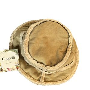 Cappelli faux shearling bucket hat, one size